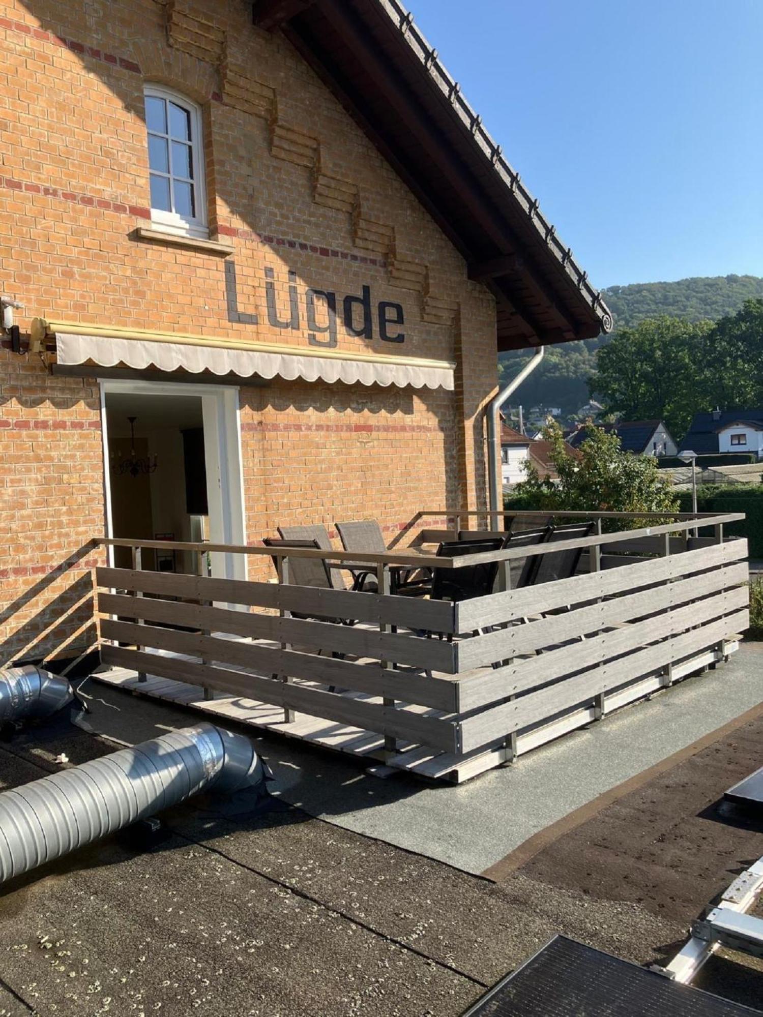 Ferienwohnung Im Bahnhof Luegde Dış mekan fotoğraf